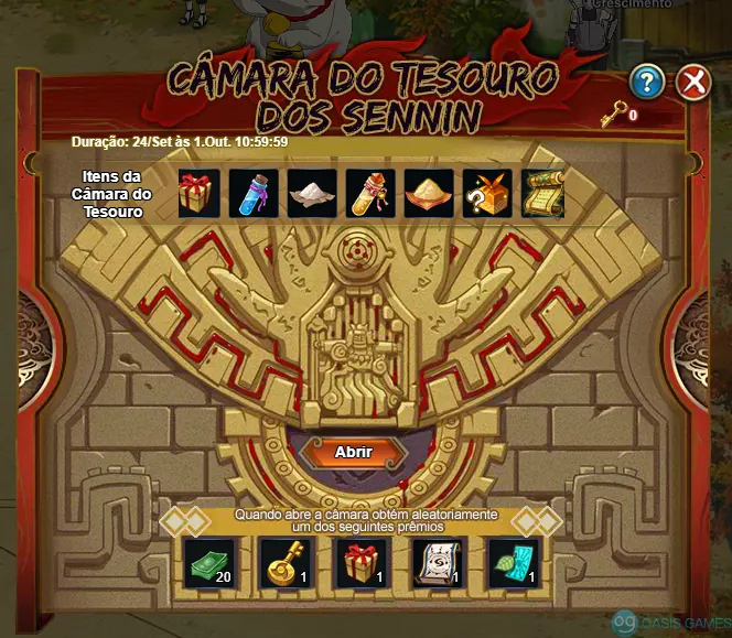 Imagem ilustrativa do evento Câmara do Tesouro dos Sennin