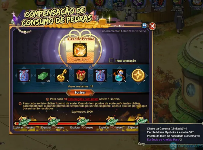 Imagem ilustrativa do evento Compensação de Consumo de Pedras