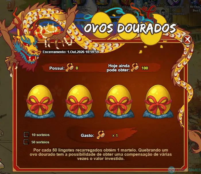 Imagem ilustrativa do evento Ovos Dourados