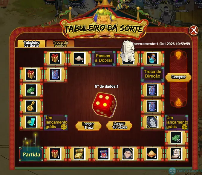 Imagem ilustrativa do evento Tabuleiro da Sorte