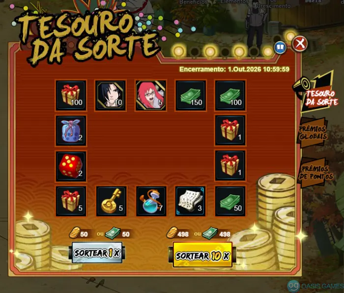 Imagem ilustrativa do evento Tesouro da Sorte