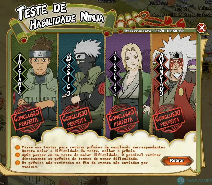 Imagem ilustrativa do evento Teste de Habilidade Ninja