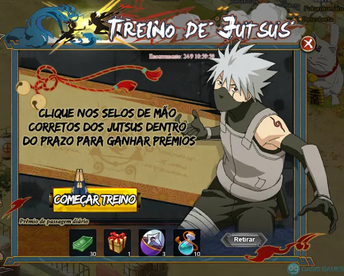 Imagem ilustrativa do evento Treino de Jutsus