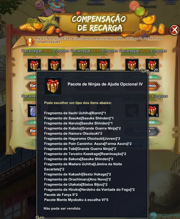 Imagem ilustrativa do evento Compensação de Recarga