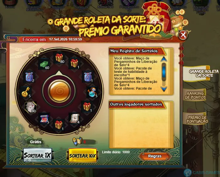 Imagem ilustrativa do evento Grande Roleta da Sorte