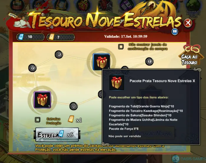 Imagem ilustrativa do evento Tesouro Nove Estrelas
