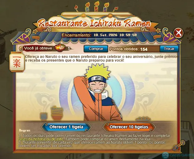 Imagem ilustrativa do evento Aniversário de Naruto