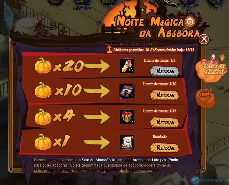 Imagem ilustrativa do evento Noite Mágica da Abóbora
